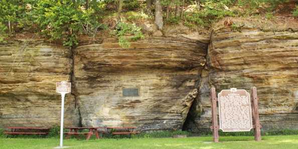 Pier Natural Bridge Park Travel Wisconsin